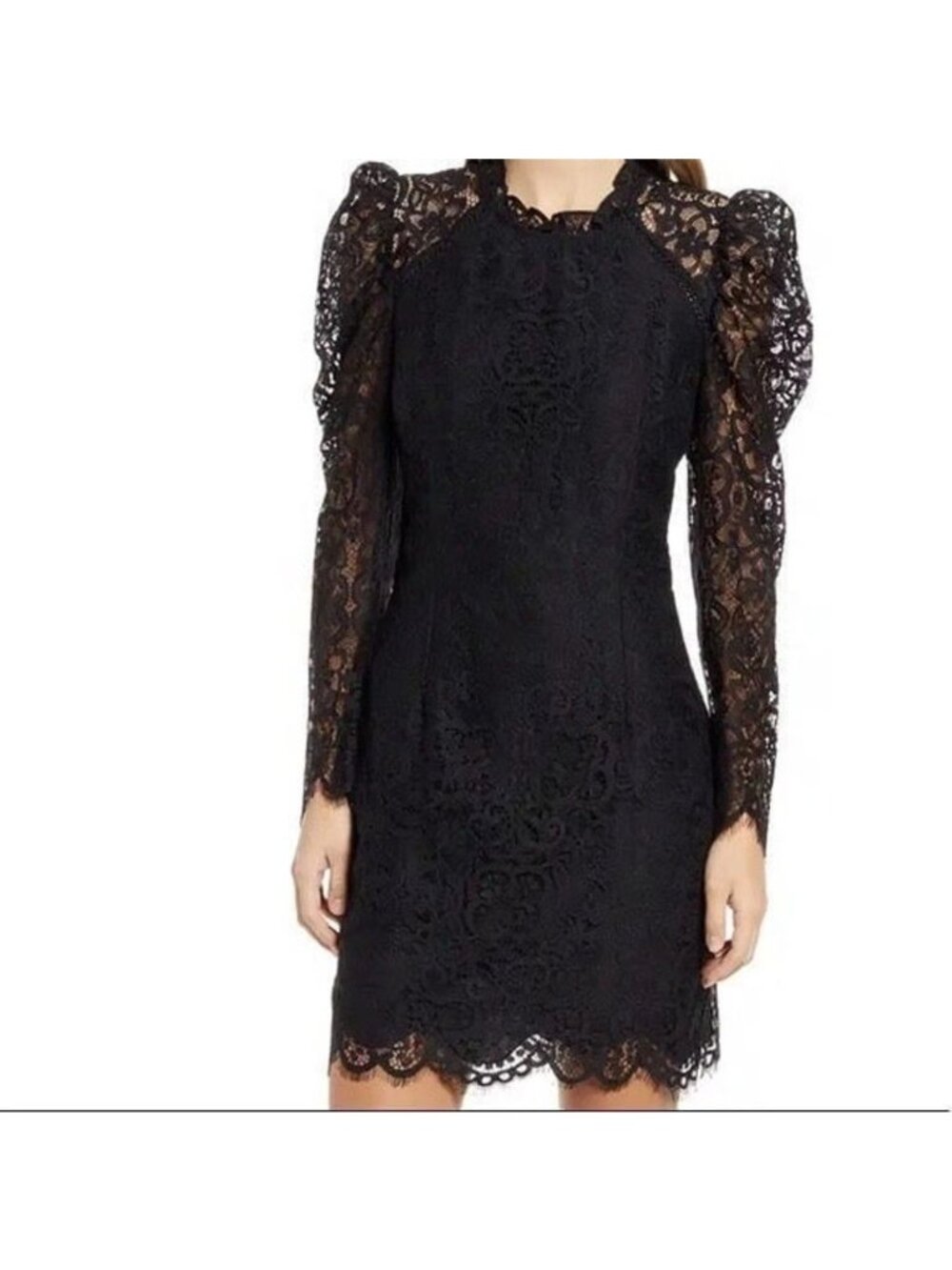 Lilly Pulitzer Ayler Dress Women's Size 00 Black Two-Tone Lace New With Tag - Picture 3 of 5